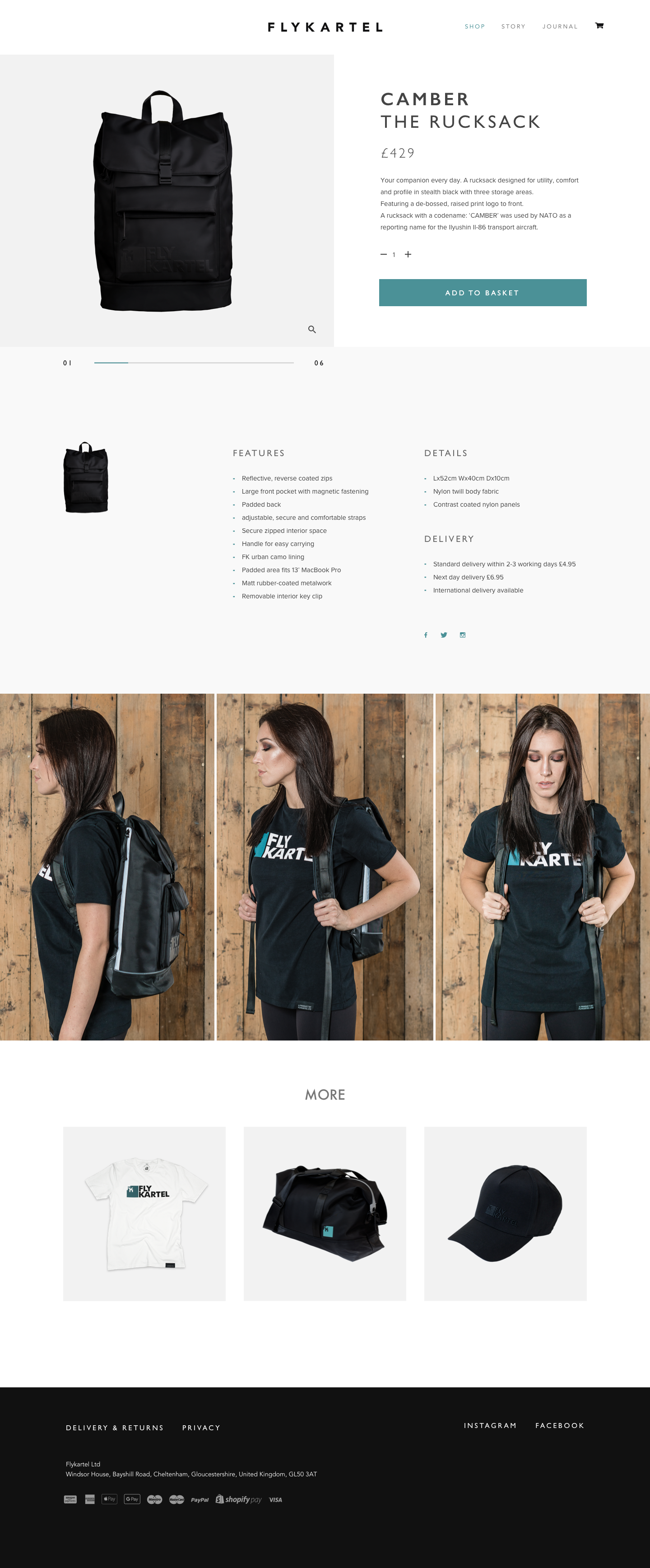 website Product Page